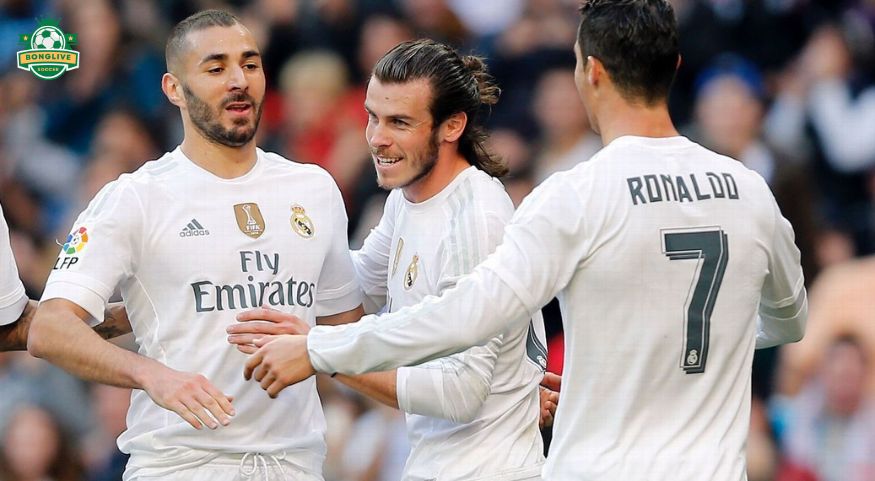 Bộ 3 hàng công Cristiano Ronaldo, Gareth Bale và Karim Benzema