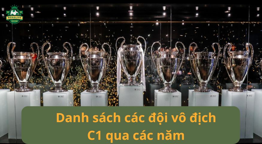 Danh sách các đội vô địch C1 qua các năm: Lịch sử và thành tích đáng nhớ